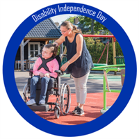 Kids Disability Independece Day Badge